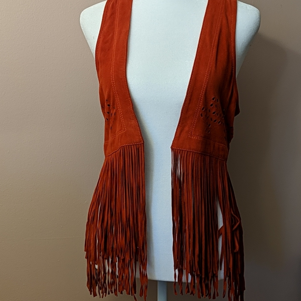 Hollister 100% genuine leather vest